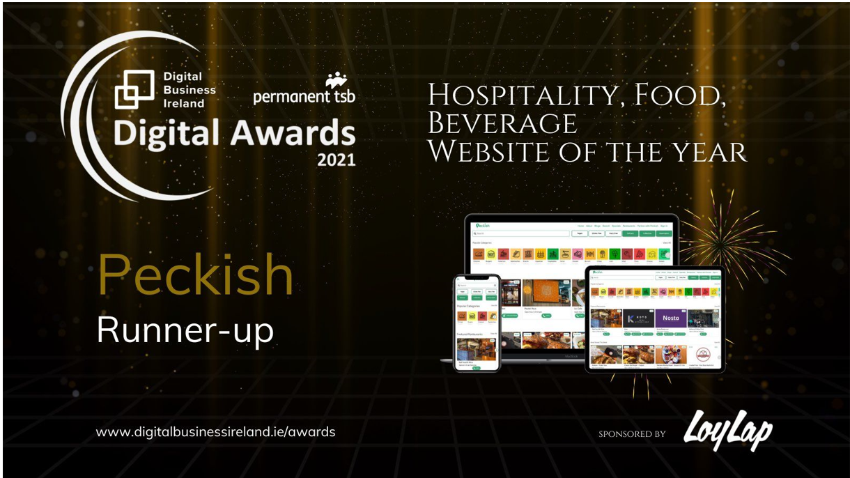 Peckish are runners up for Best Website